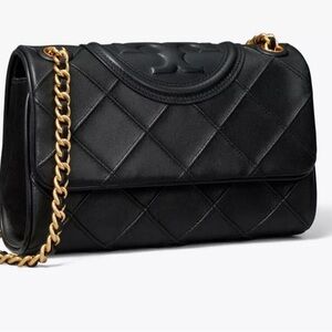 Tory Burch Women Small Fleming Soft Convertible Shoulder Bag 001-Black OS